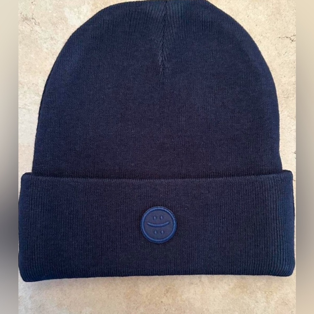 NWT MadHappy Fall 1 navy buddy Beanie with Cuffed Design